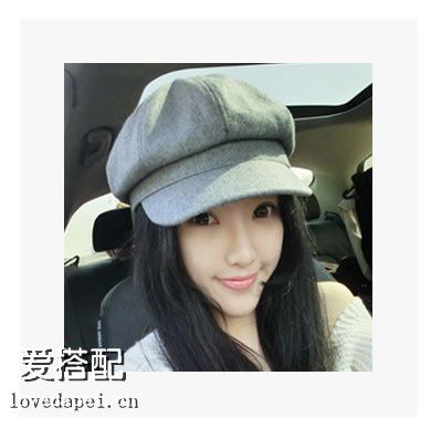 小脸帽子搭配,请叫我帽子姑娘